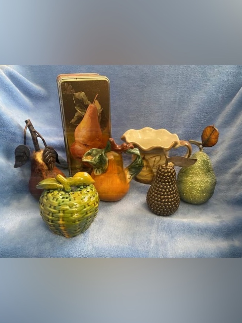 Assorted Ceramic Pear Fruit Accent Decor